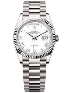 Đồng hồ Rolex Day-Date M128239-0038 128239-0038 vàng trắng , mặt số trắng - Mẫu mới 2020