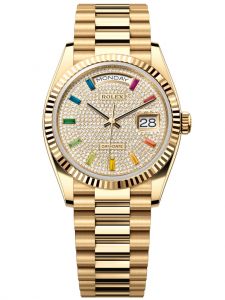 Đồng hồ Rolex Day-Date M128238-0051 128238-0051 vàng vàng, mặt số kim cương