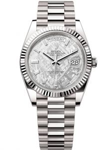 Đồng hồ Rolex Day-Date M228239-0055 228239-0055 vàng trắng, mặt số đá thiên thạch kim cương