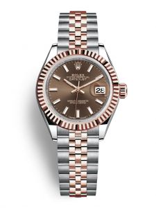 Đồng hồ Rolex Lady-Datejust 28 M279171-0017 279171-0017 Thép Oystersteel và Vàng Everose 18ct Mặt Chocolate