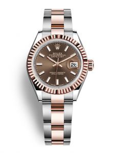 Đồng hồ Rolex Lady-Datejust 28 M279171-0018 279171-0018 Thép Oystersteel và Vàng Everose 18ct Mặt Chocolate