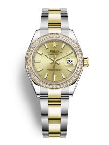 Đồng hồ Rolex Lady-Datejust M279383RBR-0002 279383RBR-0002 Oystersteel, vàng vàng và kim cương