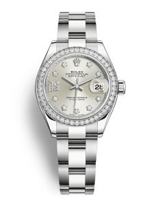 Đồng hồ Rolex Lady-Datejust M279384RBR-0022 279384RBR-0022 Oystersteel, vàng trắng và kim cương