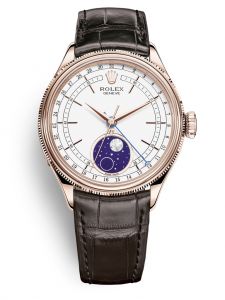 Đồng hồ Rolex Cellini Moonphase 39 M50535-0002 50535-0002 Vàng Everose 18ct Mặt Trắng