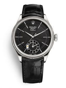 Đồng hồ Rolex Cellini Dual Time M50529-0007 50529-0007 vàng trắng 18 ct, phủ bóng bề mặt