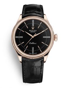Đồng hồ Rolex Cellini Time 39 M50505-0009 50505-0009 Vàng Everose 18ct Mặt Đen