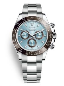 Đồng hồ Rolex Cosmograph Daytona 40 M116506-0001 116506-0001 Bạch Kim Mặt Xanh Băng giá
