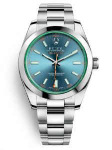 Đồng hồ Rolex Milgauss Z-Blue M116400GV-0002 116400GV-0002 Kính Xanh Mặt Số Xanh Chống Từ - lướt