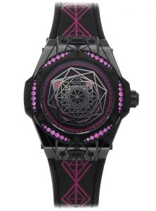 Đồng Hồ Hublot One Click Big Bang Sang Bleu All Black Pink 39mm 465.CS.1119.VR.1233.MXM18