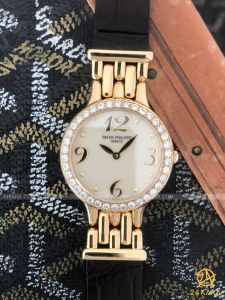 Đồng hồ Patek Philippe Calatrava 4814J Yellow Gold Kim cương - Lướt