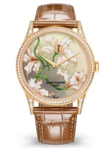 Đồng Hồ Patek Philippe Calatrava Orchids 5077/100R-036 Rose Gold Kim cương Rare Handcrafts