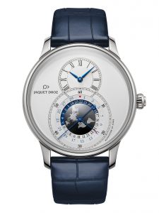 Đồng hồ Jaquet Droz Grande Seconde Dual Time Silver J016030241