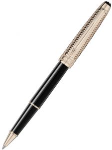 Bút bi nước Montblanc Meisterstück Doué Geometry Champagne Gold-Coated Classique MB118093