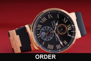 Đồng hồ Ulysse Nardin Maxi Marine Chronometer 43 mm Vàng hồng 266-67 (lướt)