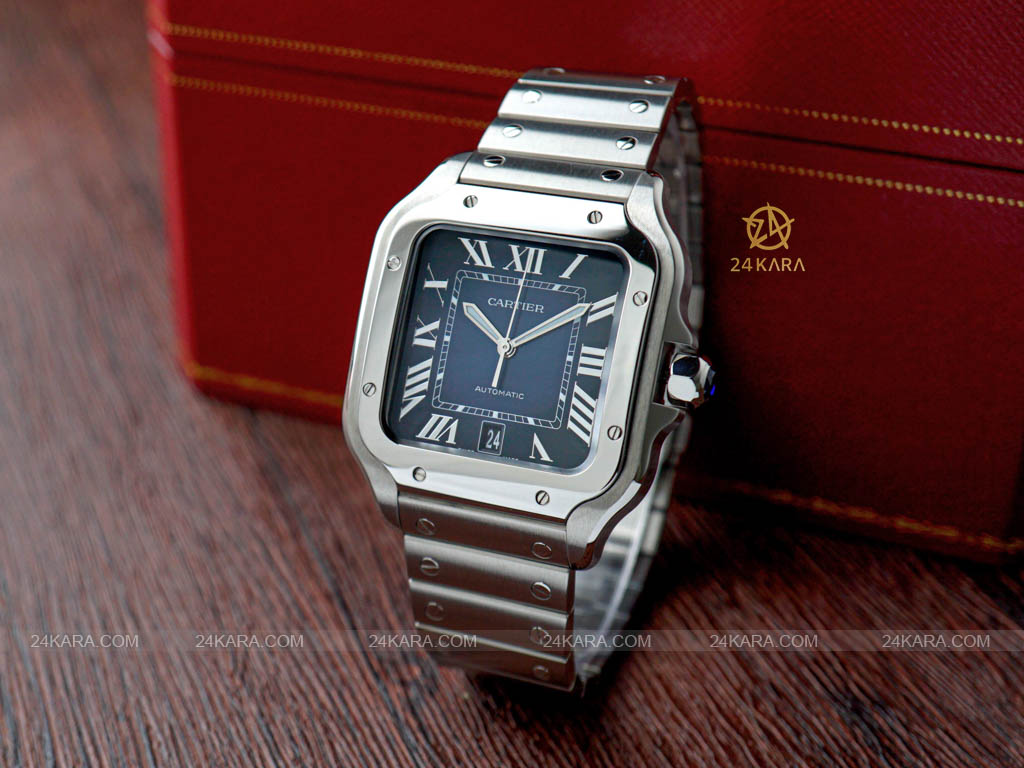 Đồng hồ Cartier Santos de Cartier Large Automatic Blue WSSA0030