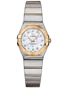 Đồng hồ Omega Constellation 123.20.24.60.55.002 24 Demi Vàng 18K MOP Kim Cương - Lướt