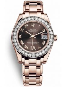 Đồng hồ Rolex Oyster Perpetual Pearlmaster 29 M80285 80285 Mặt chocolate