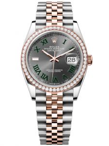 Đồng hồ Rolex Datejust 36 M126281RBR-0017 126281RBR-0017 Thép Oystersteel và Vàng Everose 18ct Mặt slate Niềng Kim cương