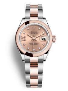 Đồng hồ Rolex Lady-Datejust 28 M279161-0028 279161-0028 Thép Oystersteel và Vàng Everose 18ct Mặt Hoa hồng