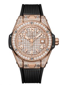 Đồng hồ Hublot Big Bang One Click King Gold Full Pavé 485.OX.9000.RX.1604