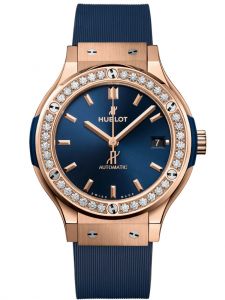 Đồng hồ Hublot Classic Fusion King Gold Blue Diamonds 565.OX.7180.RX.1204 565OX7180RX1204