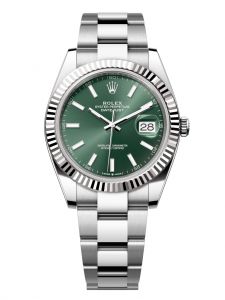 Đồng hồ Rolex Datejust M126334-0027 126334-0027 Thép và Vàng trắng, mặt số xanh bạc hà - Mẫu mới 2022