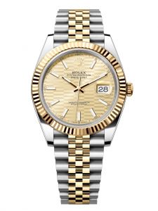 Đồng hồ Rolex Datejust M126333-0022 126333-0022 Thép và Vàng vàng, mặt số họa tiết gấp nếp ánh vàng - Mẫu mới 2022