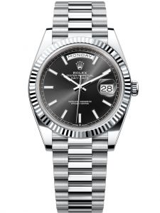 Đồng hồ Rolex Day-Date M228236-0003 228236-0003 Platinum , mặt số đen sáng - Mẫu mới 2022