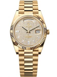 Đồng hồ Rolex Day-Date 40 M228238-0054 228238-0054 Vàng Kim 18ct Mặt Đính Kim cương - Mẫu 2022