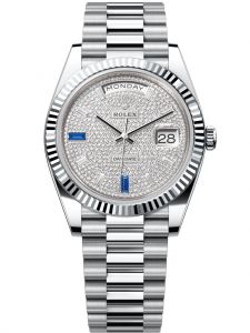 Đồng hồ Rolex Day-Date M228236-0009 228236-0009 Platinum , mặt số kim cương - Mẫu mới 2022