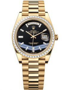 Đồng hồ Rolex Day-Date M228398TBR-0038 228398TBR-0038 Vàng vàng và Kim cương, mặt số mã não kim cương - Mẫu mới 2022