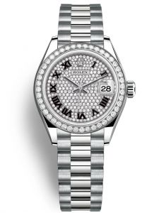 Đồng hồ Rolex Lady-Datejust M279139RBR-0014 279139RBR-0014 Vàng trắng và Kim cương - Mã mới 2022