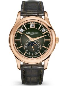 Đồng Hồ Patek Philippe Complications 5205R-011 Rose Gold Annual Calendar Moon Phases - Lướt
