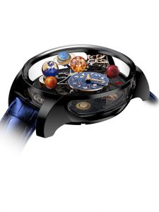 Đồng hồ Jacob & Co. Astronomia Solar Jewelry Planets Zodiac Black DLC Titanium AS310.21.SP.AA.A - Phiên Bản Giới Hạn