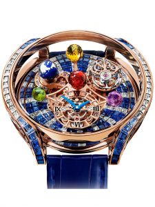 Đồng hồ Jacob & Co. Astronomia Solar Baguette Diamonds And Blue Sapphires AS900.40.AB.UA.A - Phiên Bản Duy Nhất