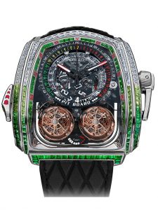 Đồng hồ Jacob & Co. Twin Turbo Furious Baguette White Diamonds & Tsavorites TT800.40.AA.UB.ABVEA - Phiên Bản Giới Hạn