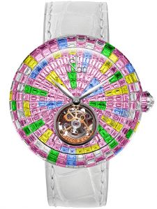 Đồng hồ Jacob & Co. Brilliant Flying Tourbillon Multicolor Pink BT543.30.HX.UE.B