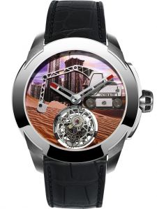 Đồng hồ Jacob & Co. Pioneer Tourbillon Automatic Titanium PI422.20.AB.AB.A