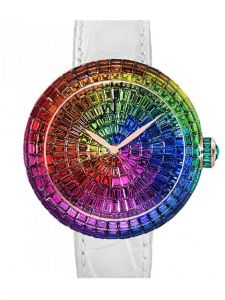 Đồng hồ Jacob & Co. Brilliant Full Baguette Rainbow Multi-Colored Sapphires BA534.40.HR.HR.B