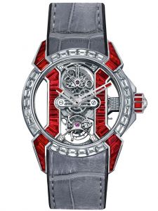 Đồng hồ Jacob & Co. Epic X Tourbillon Baguette White Gold Rubies EX500.60.BD.BR.A - Phiên Bản Giới Hạn