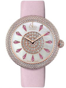 Đồng hồ Jacob & Co. Brilliant Half Pave Rose Gold Pink Sapphires BQ030.40.RH.KC.A