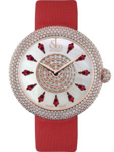 Đồng hồ Jacob & Co. Brilliant Half Pave Rose Gold Ruby BQ030.40.RH.KE.A