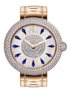 Đồng hồ Jacob & Co. Brilliant Half Pave Rose Gold Couture Blue Sapphires BQ030.40.RH.KF.A40RA - Phiên Bản Giới Hạn