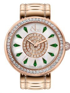 Đồng hồ Jacob & Co. Brilliant One Row Rose Gold Couture Tsavorites BQ030.40.RO.KD.A40RA - Phiên Bản Giới Hạn