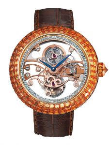 Đồng hồ Jacob & Co. Brilliant Skeleton Tourbillon Orange Sapphires BT542.50.BO.RB.A - Phiên Bản Giới Hạn