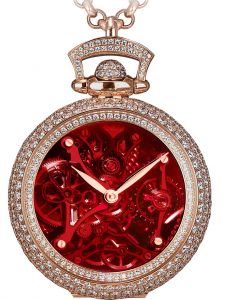 Đồng hồ Jacob & Co. Brilliant Watch Pendant Northern Lights Pave Red Mineral Crystal Dial BS231.40.RD.QR.A - Phiên Bản Giới Hạn