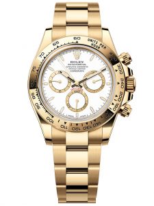 Đồng hồ Rolex Cosmograph Daytona 40 M126508-0001 126508-0001 Vàng Kim 18ct Mặt Trắng - Mẫu 2023