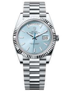 Đồng hồ Rolex Day-Date M228236-0018 228236-0018 Platinum, mặt số xanh băng - Mẫu mới 2023