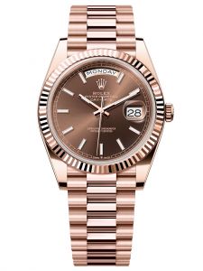 Đồng hồ Rolex Day-Date 40 M228235-0053 228235-0053 Vàng Everose 18ct Mặt chocolate - Mẫu 2023