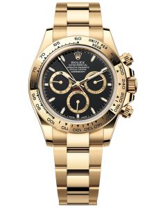 Đồng hồ Rolex Cosmograph Daytona M126508-0004 126508-0004 yellow gold, mặt số đen - Mẫu mới 2023